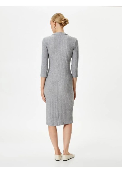 4WAK80002EK Koton Kadın Elbise Gri indirimleri