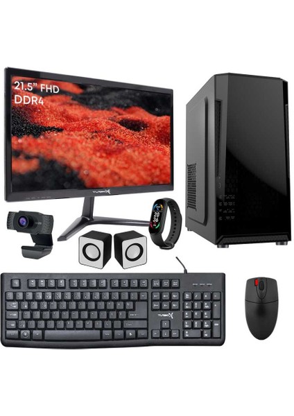 TX5394 I3 7100 8gb Ddr4 256GB M.2 Nvme SSD 21.5 Inç Fhd Monitör Masaüstü Ofis Bilgisayarı