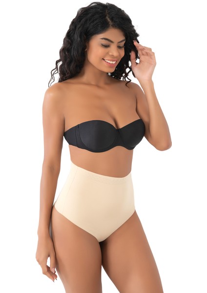 Lazer Seamless Dikişsiz Kadın Toparlayıcı String Tanga Korse Külot Ten