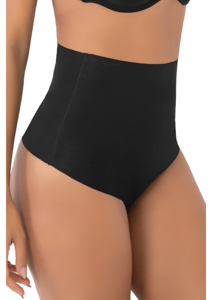 Lazer Seamless Dikişsiz Kadın Toparlayıcı String Tanga Korse Külot Siyah fiyatları