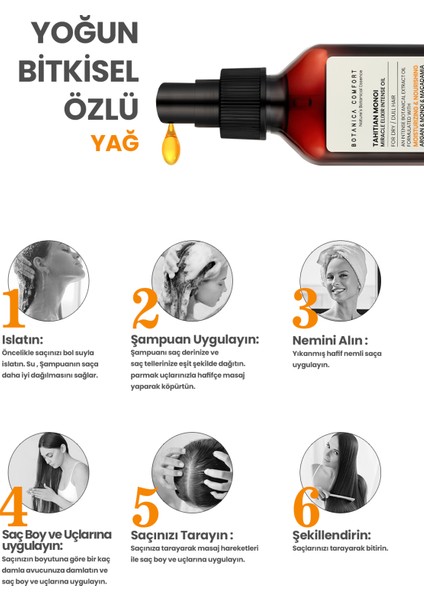 Kuru ve Yıpranmış Saçlar Için Monoi, Argan ve Makademya Yağ Içerikli Nourishing Bakım Yağı 100 ml