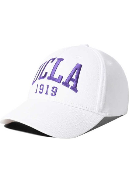 Ballard Beyaz Mor Baseball Cap Nakışlı - Unisex Şapka