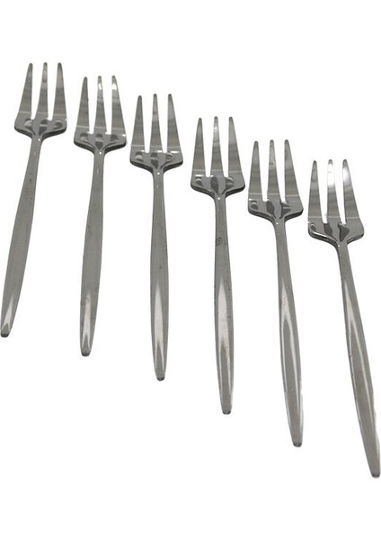 6PCS METAL TATLI ÇATAL (3791)