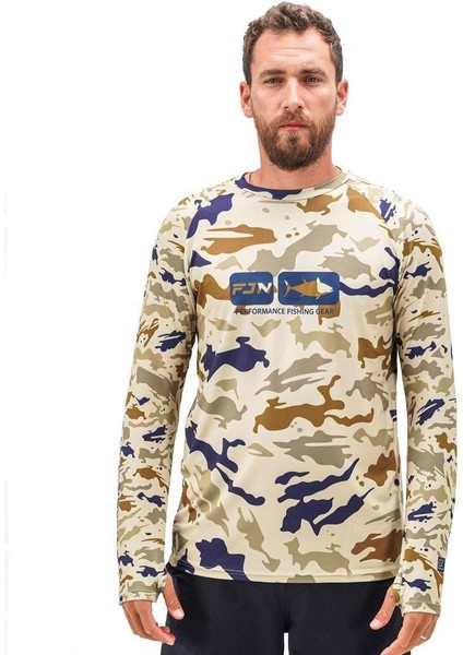 Pro Angler S24 T-Shirt Narural Camo - L