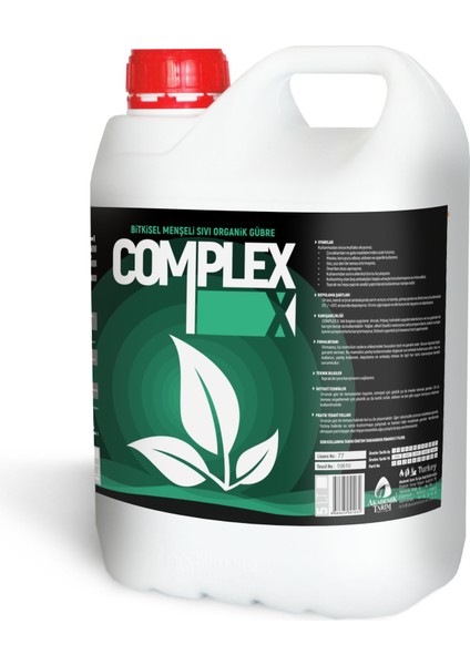 Complex x Bitkisel Menşeli Organik Gübre