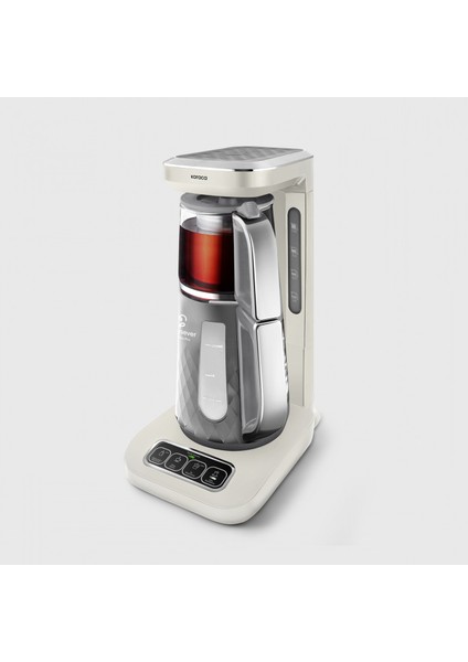 Roboçay Tam Otomatik Konuşarak Bilgilendiren Aile Boyu Kapasiteli Modern Tasarım Çay Makinesi
