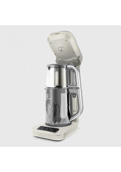 Roboçay Tam Otomatik Konuşarak Bilgilendiren Aile Boyu Kapasiteli Modern Tasarım Çay Makinesi