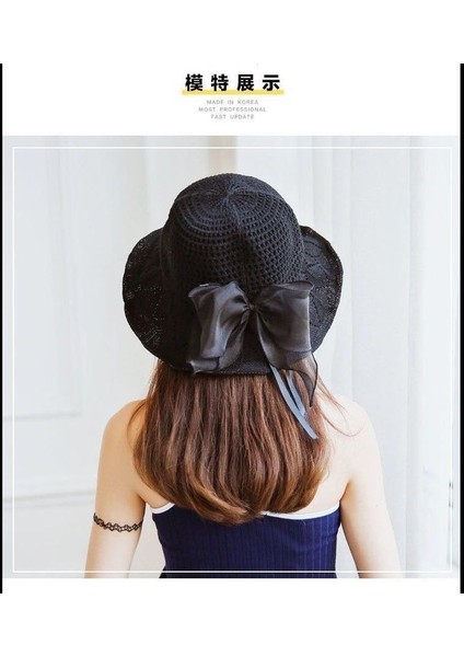 Yaz Katlanabilir Şapka Bayan Güneşlik Yay Güneş Şapkası (Yurt Dışından) fiyatları