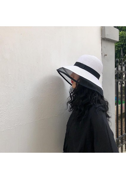 Tatil Şapkası Kadın Büyük Kenarlı Hasır Şapka Plaj Güneş Şapkası (Yurt Dışından) fiyatları