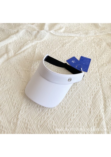 Moda Güneş Kremi Boş Silindir Şapka Kadın Yaz Açık Spor Bisiklet Güneşlik (Yurt Dışından)