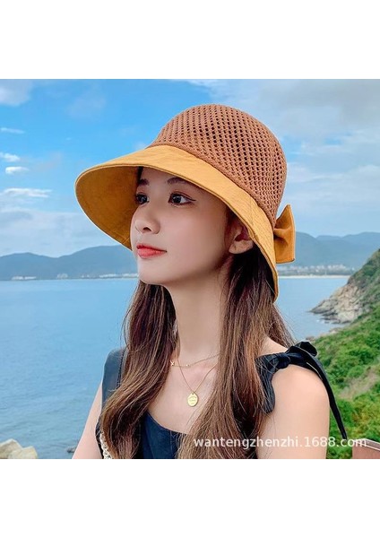 Nefes Alabilen Dikiş Balıkçı Şapkası Bayanlar Ilkbahar ve Yaz Güneşlik (Yurt Dışından) fiyatları