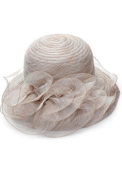 Yaz Büyük Ağız Balıkçı Şapka Dantel Bayanlar Plaj Güneş Koruyucu Güneşlik Şapka (Yurt Dışından)