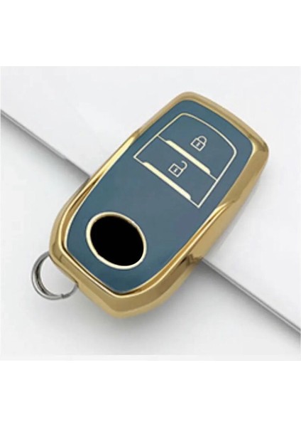 Corolla Cross Hilüx Yaris Cross Anahtar Koruma Kılıfı 2 Tuş Model Logo Yeri Önde Olan Modelle Uygun