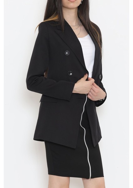 Capella Girl Düğmeli Blazer Ceket Siyah - 354.1247.