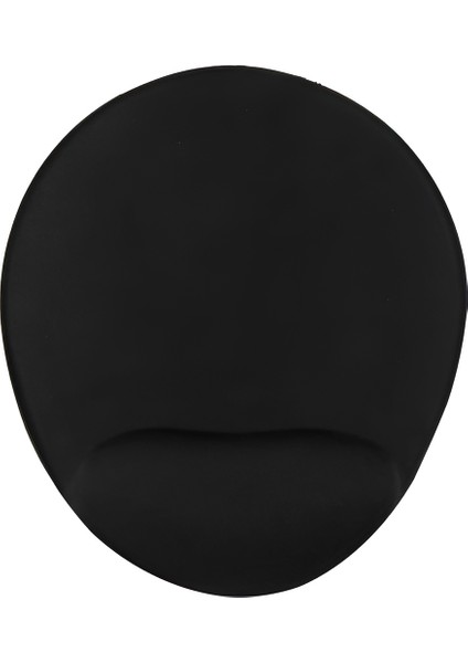 Bilek Destekli Siyah Ergonomik Mouse Pad Oval