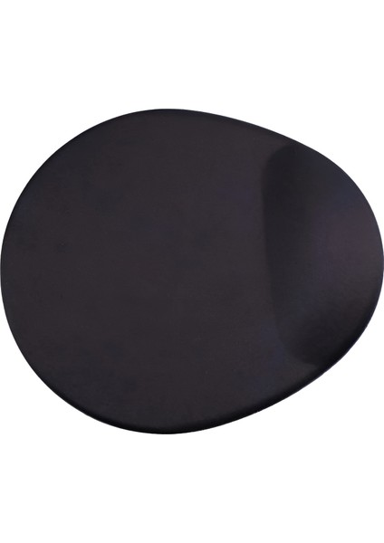 Bilek Destekli Siyah Ergonomik Mouse Pad Oval