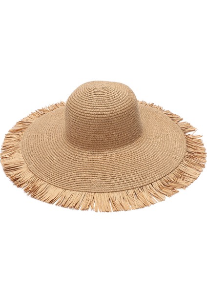Çok Yönlü Büyük Kenarlı Ham Kenar Güneş Şapkası Güneş Şapkası Bayan Hasır Şapka (Yurt Dışından) fiyatları