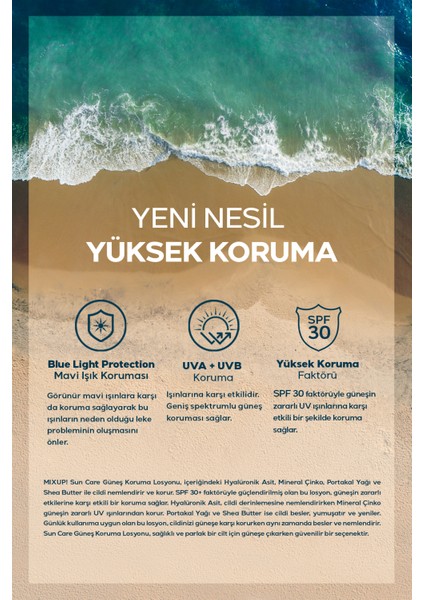 Leke Karşıtı Güneş Koruma Losyonu Spf 30+ Çinko ,Portakal Yağı Ve Shea Butter Içerikli 200 Ml