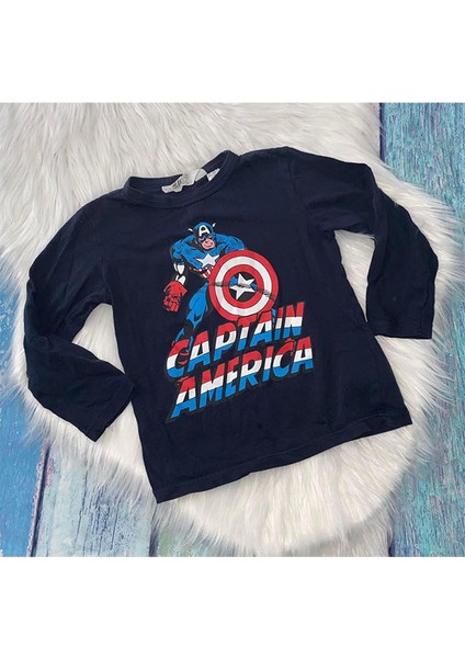 Captan America Erkek Çocuk Uzun Kollu Tshirt fiyatları