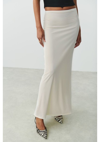 Beyaz Maxi Basic Etek fiyatları