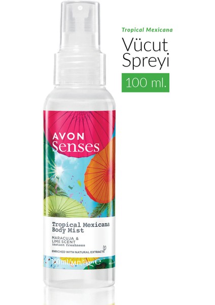 Tropical Mexicana Çarkıfelek ve Limon Kokulu Vücut Spreyi 100 ml fiyatları