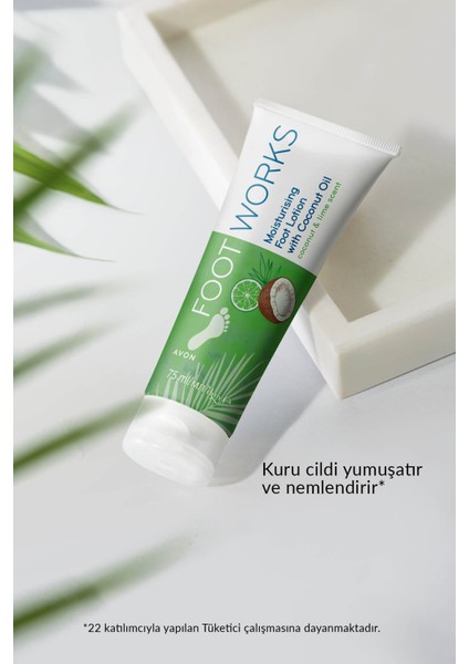 Footworks Hindistan Cevizi ve Misket Limonu Özlü Ayak Losyonu 75 ml