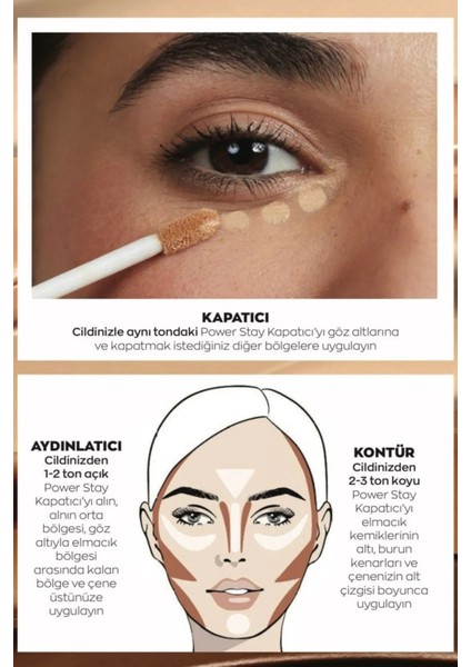 Power Stay Kapatıcı 34N Neutral Medium Tan modelleri