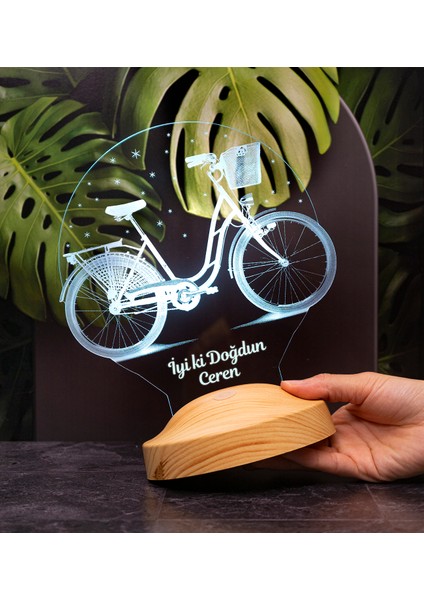 Nostaljik Bisiklet Doğum Günü Hediyesi 3 Boyutlu Led Lamba fırsatları