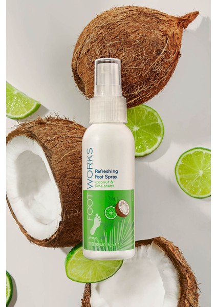 Footworks Hindistan Cevizi ve Misket Limonu Özlü Ayak Spreyi 100 Ml.