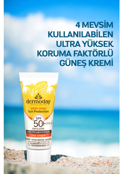 Leke Karşıtı Nanozom Filtreli Spf 50+ Güneş Kremi. Lumiskin ve Arbutin Etkili 60 ml modelleri