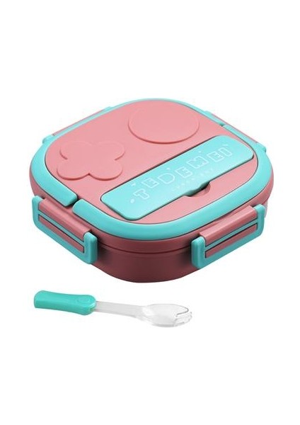 550 ml Çocuklar Bebek Aperatifler Konteyner Açık Piknik Paslanmaz Çelik Kapak Bitto Bölmeli Seyahat Sızdırmaz Öğle Yemeği Kutusu Okulu | Öğle Yemeği Kutuları (Pembe) (Yurt Dışından)