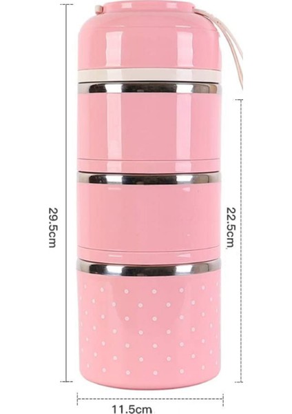 3 Tier Paslanmaz Çelik Lunchbox Yalıtım Gıda Çorbası Konteyner Öğle Yemeği Kutusu Çantası Taşınabilir Açık Bento Sızdırmaz Mutfak 3 Katmanlı | Öğle Yemeği Kutuları (Mavi) (Yurt Dışından)