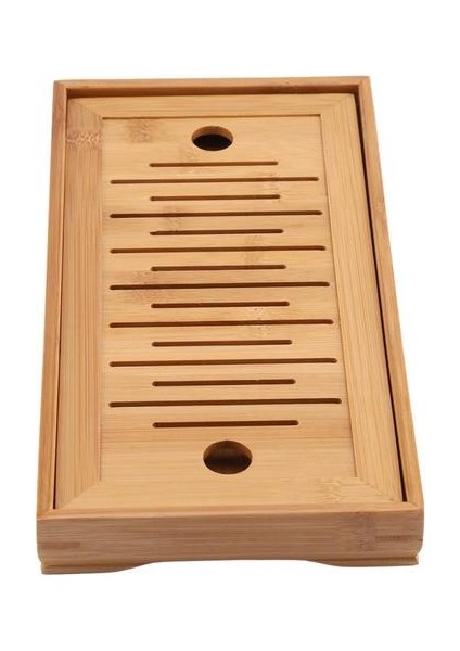 Bambu Çay Tepsisi Çin Gongfu Çay Aksesuarları Yüksek Servis Gıda Kahve Çay Çatal Tepsi Çay Servis Tepsi Seti | Çay Tepsileri (Yurt Dışından)