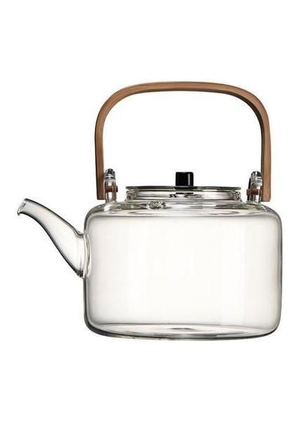1100 ml Cam Çaydanlıklar Isıya Dayanıklı Patlama Dayanıklı Haşlanmış Çaydanlık Kung Fu Çay Seti Haşlanmış Su Özel Bambu Kolu Kiriş Tenceresi | Çaydanlıklar (Yurt Dışından)