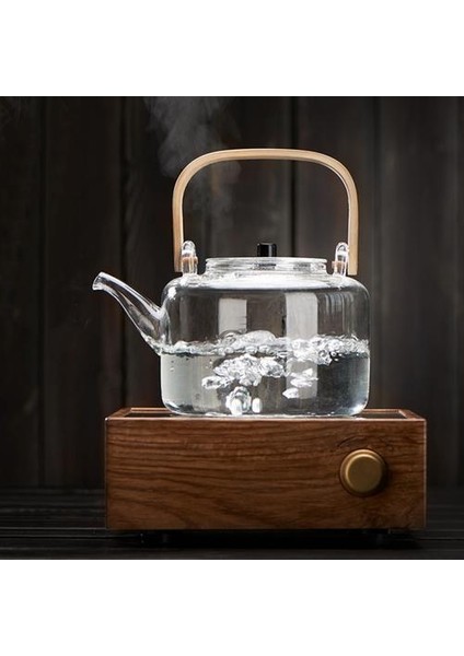 1100 ml Cam Çaydanlıklar Isıya Dayanıklı Patlama Dayanıklı Haşlanmış Çaydanlık Kung Fu Çay Seti Haşlanmış Su Özel Bambu Kolu Kiriş Tenceresi | Çaydanlıklar (Yurt Dışından)