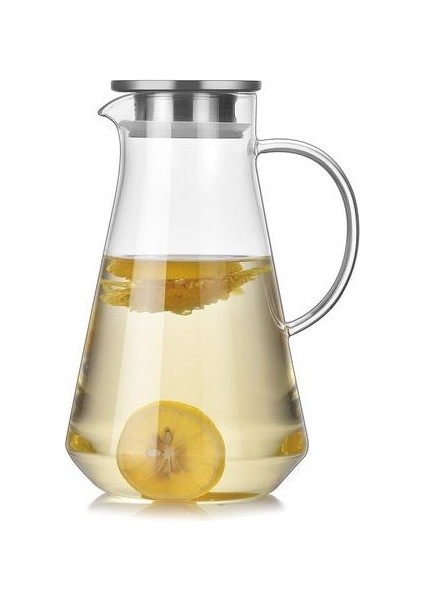 1500 ml Büyük Kapasiteli Cam Şişe Şeffaf Çaydanlık Paslanmaz Çelik Filtre Su Isıtıcısı Kaynar Su Şişeleri Sürahi Suyu Pot | Sürahi (Yurt Dışından)