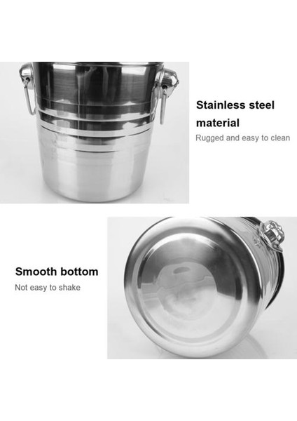 Ktv Çubuğu Için 5l Paslanmaz Çelik Mutfak Parti Barware Şampanya Şarap Bira Kova Ice Cube Maker Şarap Bira Soğutucu Kova | Buz Kovaları ve Amp;maşa (Yurt Dışından)