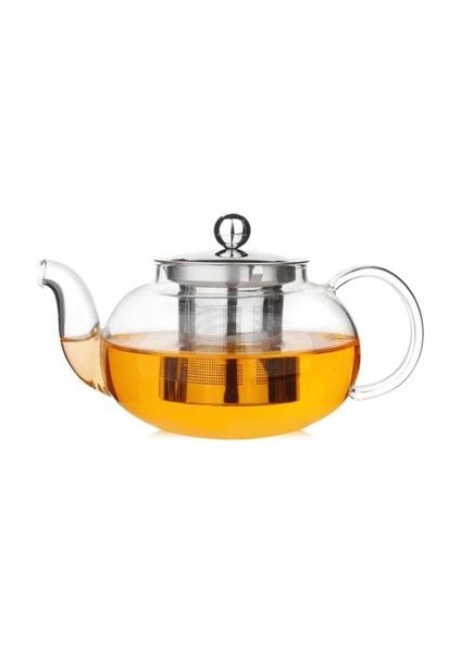 Temizle Borosilikat Cam Çaydanlık Paslanmaz Çelik ile Demlik Süzgeç Isıya Dayanıklı Gevşek Yaprak Çaydanlık Su Isıtıcısı Set Teaware | Çaydanlıklar (Yurt Dışından)