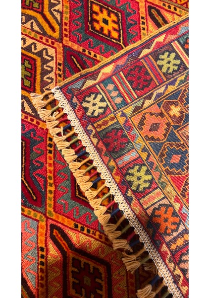 Türkmen Rug El Dokuma Afgan Kilim