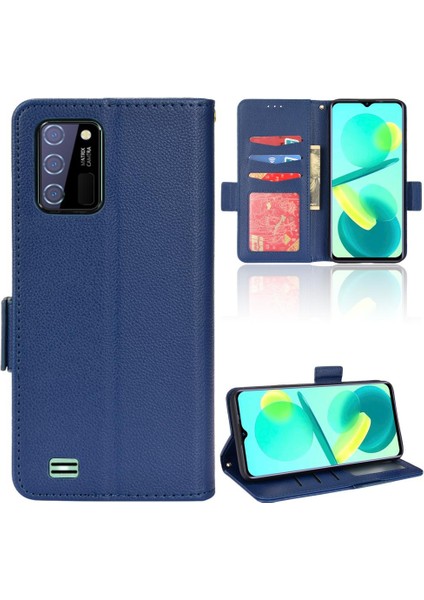 Oukitel C25 Cüzdan Pu Deri Kart Yuvaları Tutucu Yan Toka Için Kılıf (Yurt Dışından)