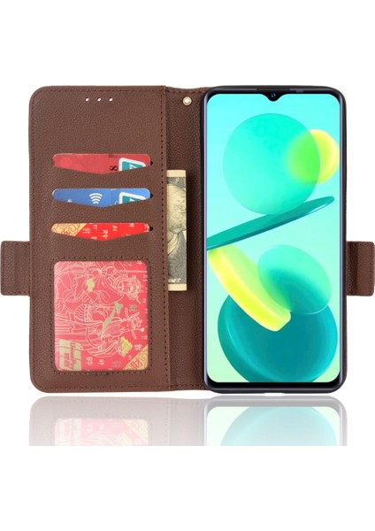 Oukitel C25 Cüzdan Pu Deri Kart Yuvaları Tutucu Yan Toka Için Kılıf (Yurt Dışından) fırsatları