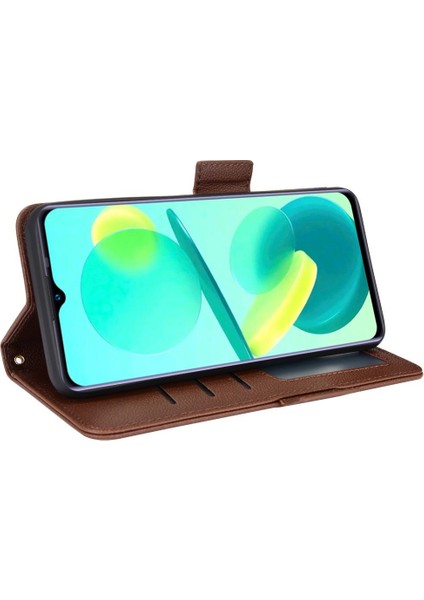 Oukitel C25 Cüzdan Pu Deri Kart Yuvaları Tutucu Yan Toka Için Kılıf (Yurt Dışından) indirimleri