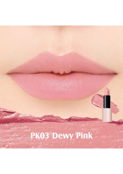 The Saem Kissholic Lipstick Intense - Yoğun Pigmentli  Parlak Kalıcı Ruj - PK03 Dewy Pink