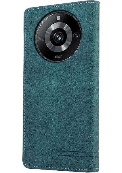 Realme 11 Pro Premium Deri Kickstand Iki Kart Yuvaları Premium Için Kılıf (Yurt Dışından)