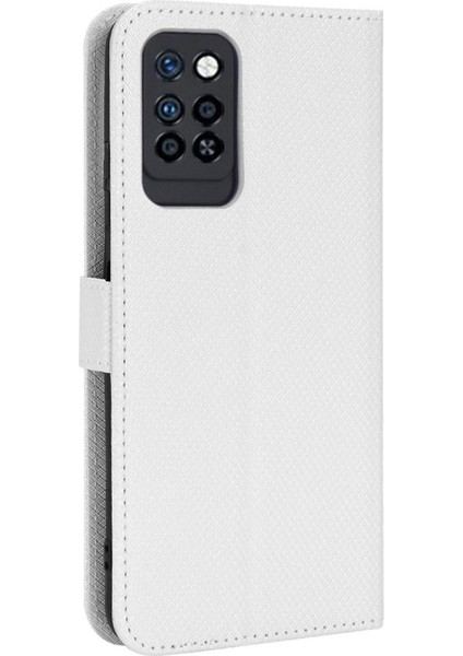 Infinix Not 10 Pro Nfc Kapak Için Kılıf Kickstand Kart Tutucu Manyetik (Yurt Dışından)