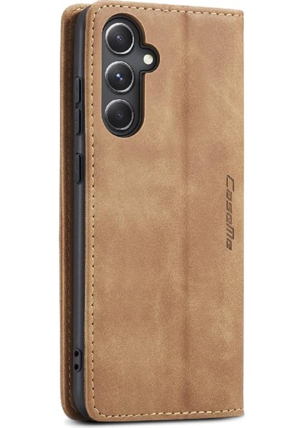 Samsung Galaxy S23 Fe 5g Için Flip Case Vintage Pu Deri Cüzdan Manyetik (Yurt Dışından)