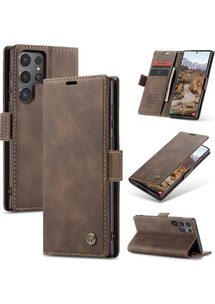 Samsung Galaxy S24 Için Flip Case Ultra 5g Flip Folio Kitap Manyetik Kapatma (Yurt Dışından)