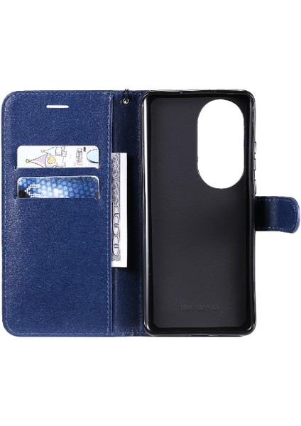 Kart Yuvası Iş ile Huawei P50 Pro Klasik Düz Renk Için Flip Case (Yurt Dışından) fırsatları