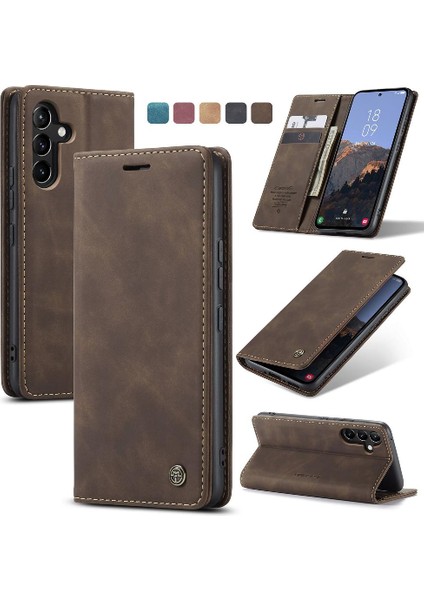 Samsung Galaxy A54 5g Için Flip Case Kart Yuvası Kickstand Vintage Pu (Yurt Dışından)