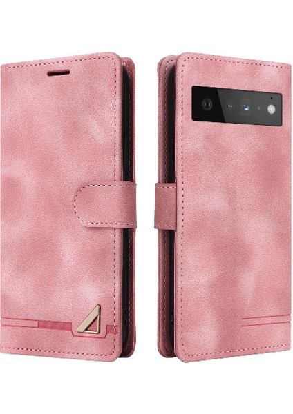 Google Piksel 6 Pro Flip Kapak Için Flip Case Cüzdan Darbeye Basit Kılıf (Yurt Dışından)